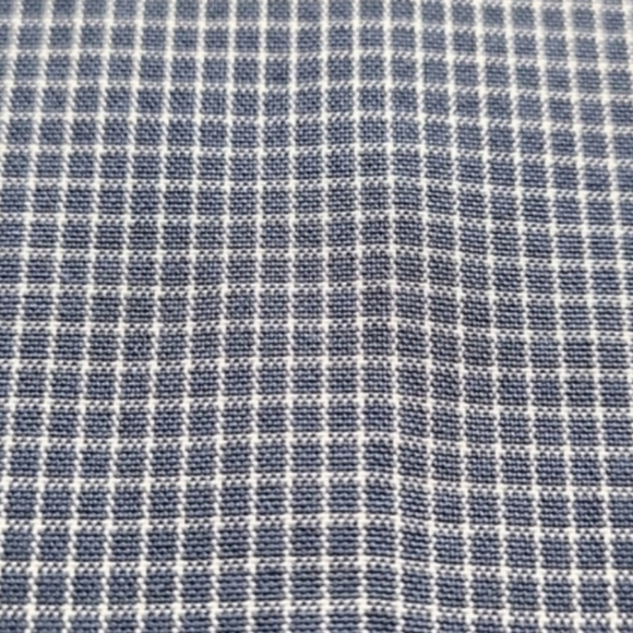 Quiksilver Blue & White Windowpane Plaid Short Sleeve Soft Modal Blend Shirt, S - Picture 5 of 13